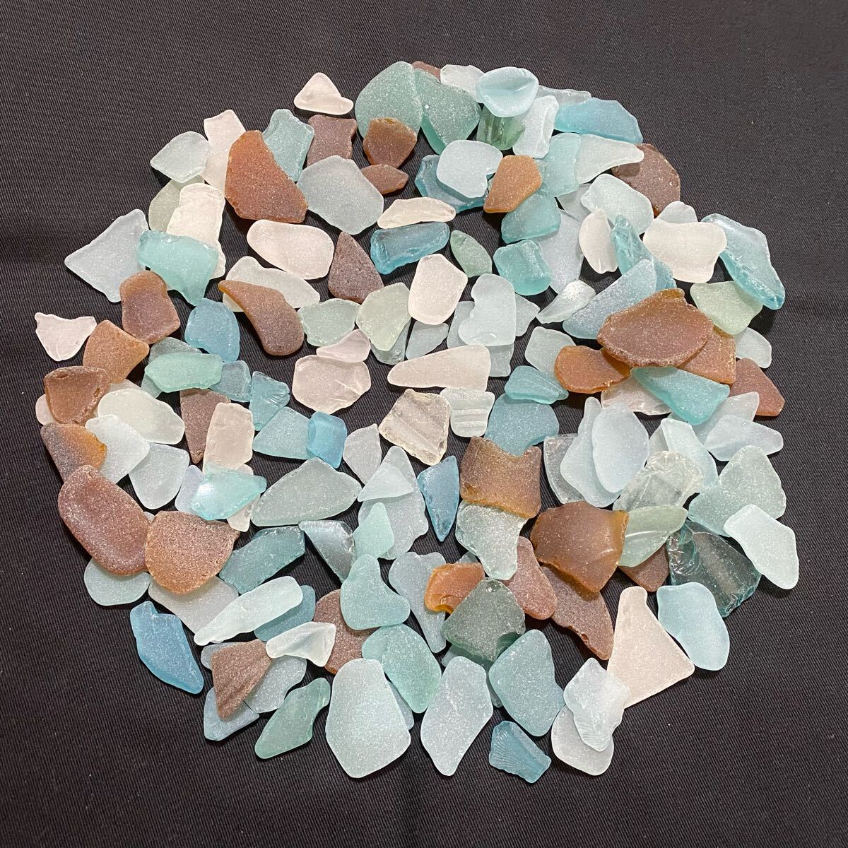 シーグラス600g 瀬戸内海 S915ビーチグラス レア 小、中サイズ 粗め 工作や作品造りにどうぞ拍卖