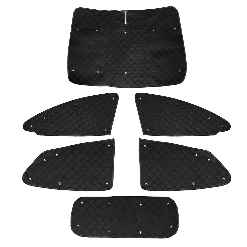 アクア/AQUA NHP10系 遮光サンシェード ブラックメッシュ メッシュカーテン カーシェード 5層構造 吸盤貼付 UVカット 紫外線 6P拍卖