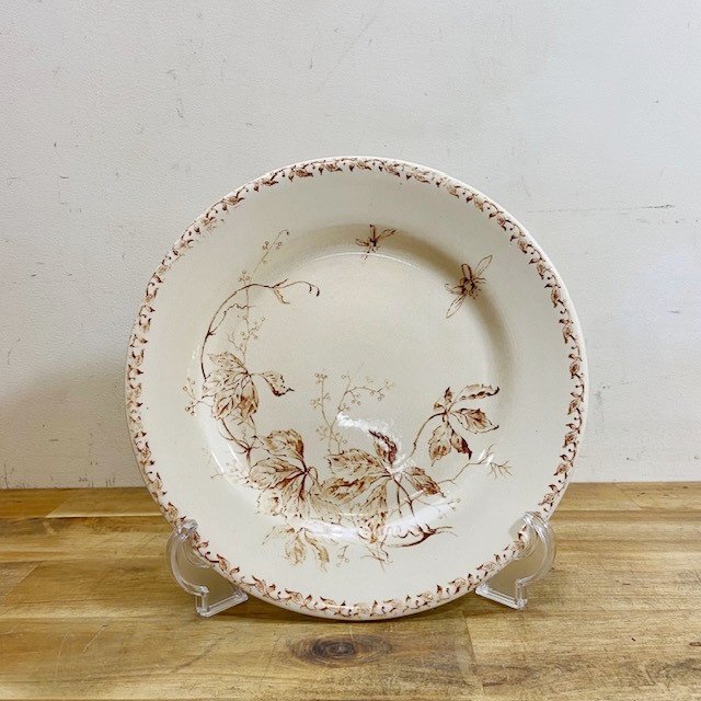 フランス アンティーク ヴィンテージ プレート 皿 GIEN ジアン雑貨 食器 ブロカント フレンチ【B4325】拍卖