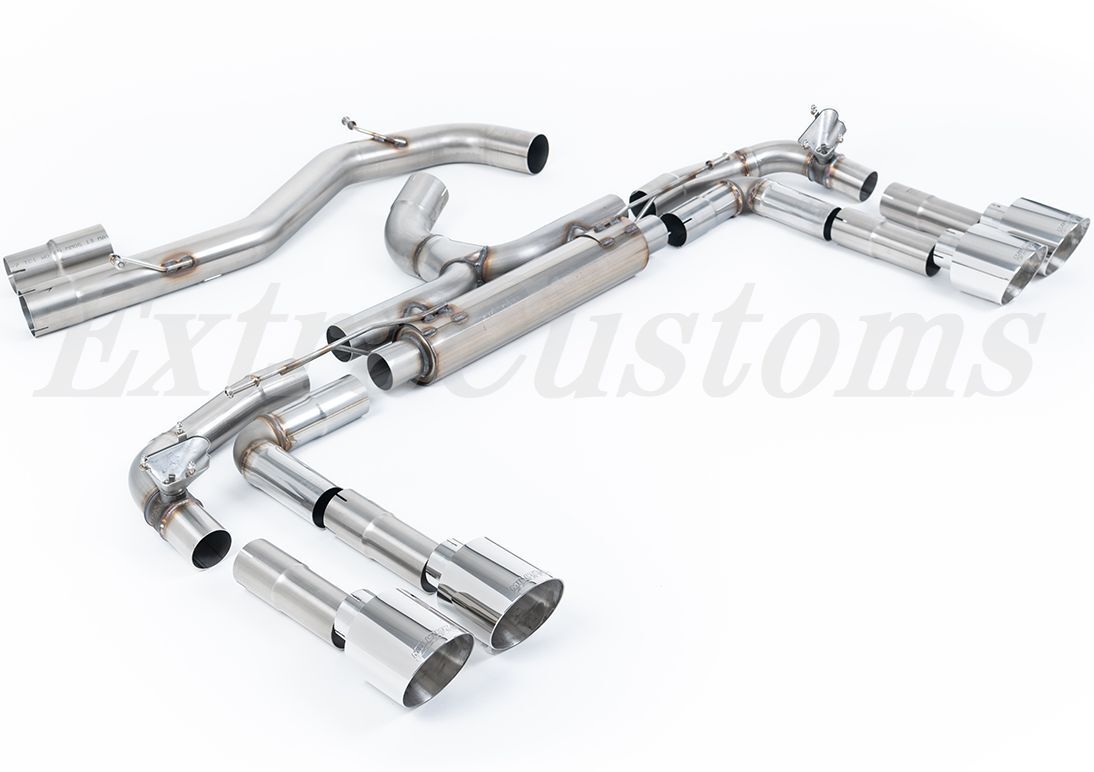 MILLTEK キャタバックエキゾースト アウディ S3 2.0TFSI Quattro Sedan 310PS 8Y Particulate Filter-back RACE ポリッシュ GT-115 拍卖