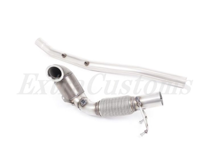 MILLTEK ダウンパイプ Audi S3 2.0 TFSI quattro Sportback 8V.2 (GPF Equipped Models Only) Large Bore Milltek接続 200セルHJS拍卖