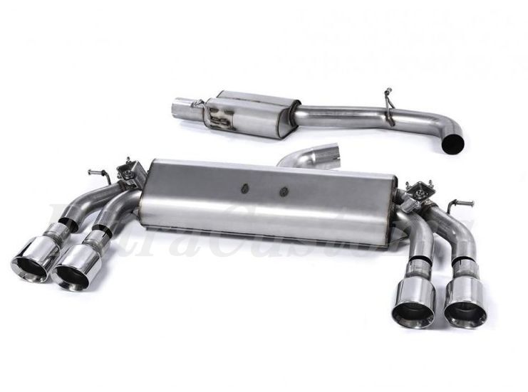 MILLTEK キャタバックエキゾースト アウディ S3 2.0 TFSI QUATTRO SPORTBACK 8V Resonated (quieter). Quad ラウンド ポリッシュ 拍卖