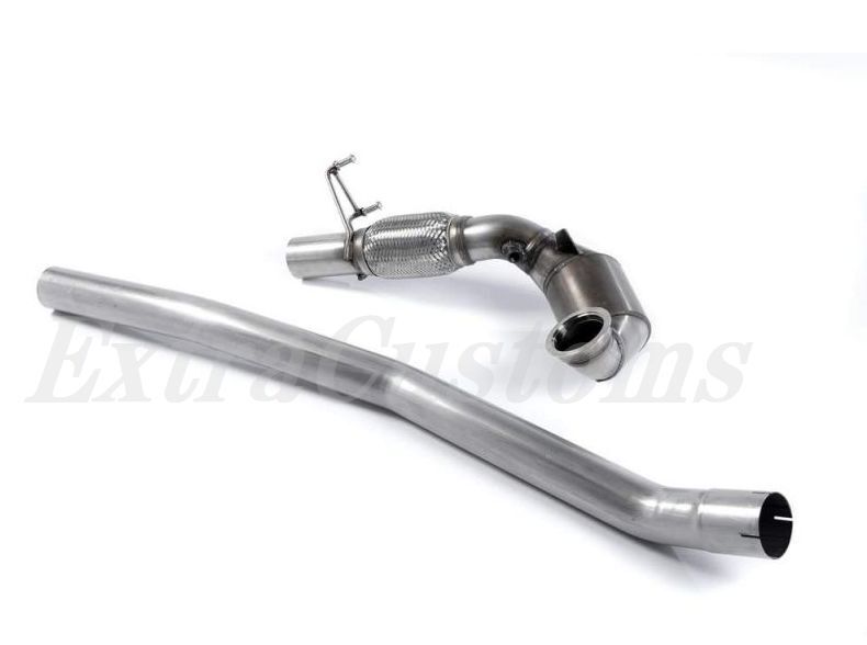 MILLTEK ダウンパイプ アウディ S3 2.0 TFSI QUATTRO Srdan 8V Large Bore Downpipe and Hi-Flow Sports Cat Eマーク付き触媒 Milltek接続 拍卖