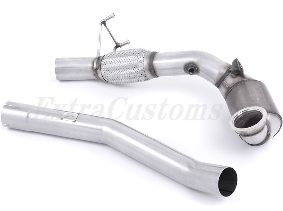 MILLTEK ミルテック ダウンパイプ アウディ S1 2.0 TFSi Quattro 2014 on Large Bore Downpipe Hi Flow Sports Cat Exhaust拍卖