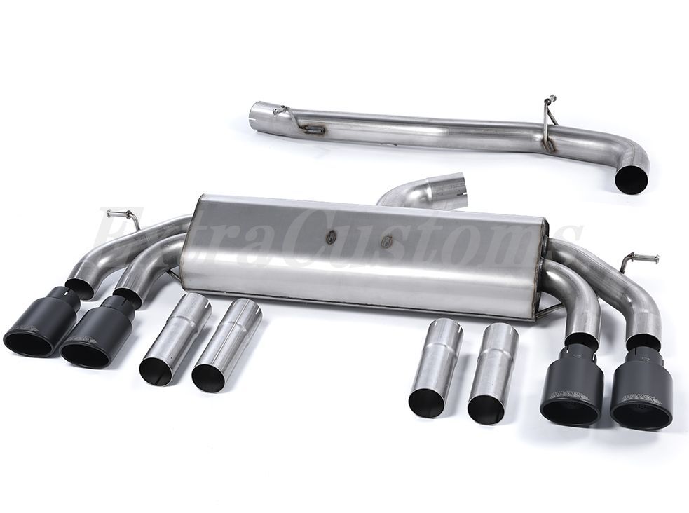 MILLTEK GPF装着車 アウディ S3 2.0 TFSI quattro Sedan 8V.2(GPF Equipped Models Only)non-resonated セラコートブラック オーバル 拍卖