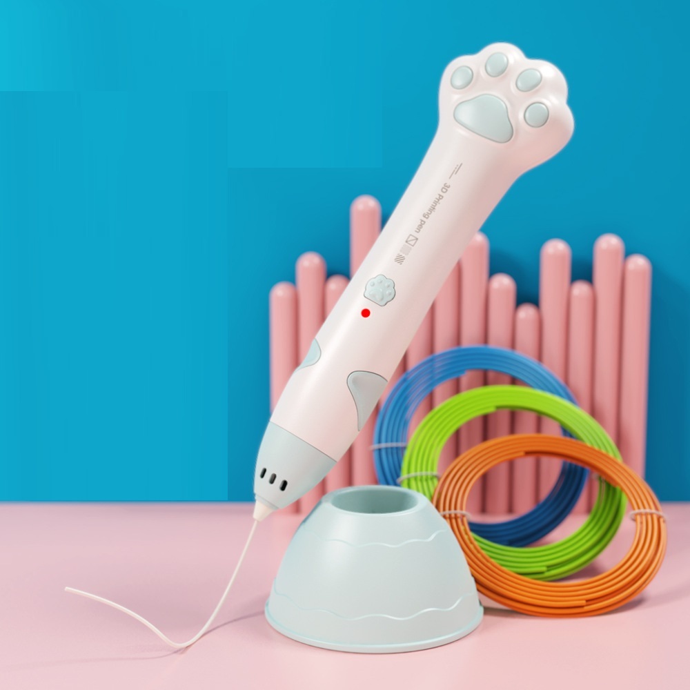 大人気3Dペン 立体絵画 コードレス フィラメント PCL 5m×10色3Dアートペン DIY手作り想像力創造力USB充電 掃除ピン 台座付 子供 知育玩具 拍卖