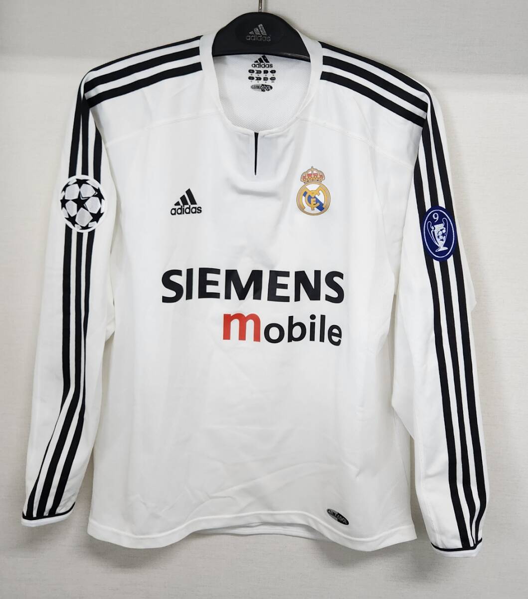 03-04レアル・マドリッド(H)#23 ベッカム BECKHAM 選手用長袖 adidas UEFA CL仕様 M拍卖