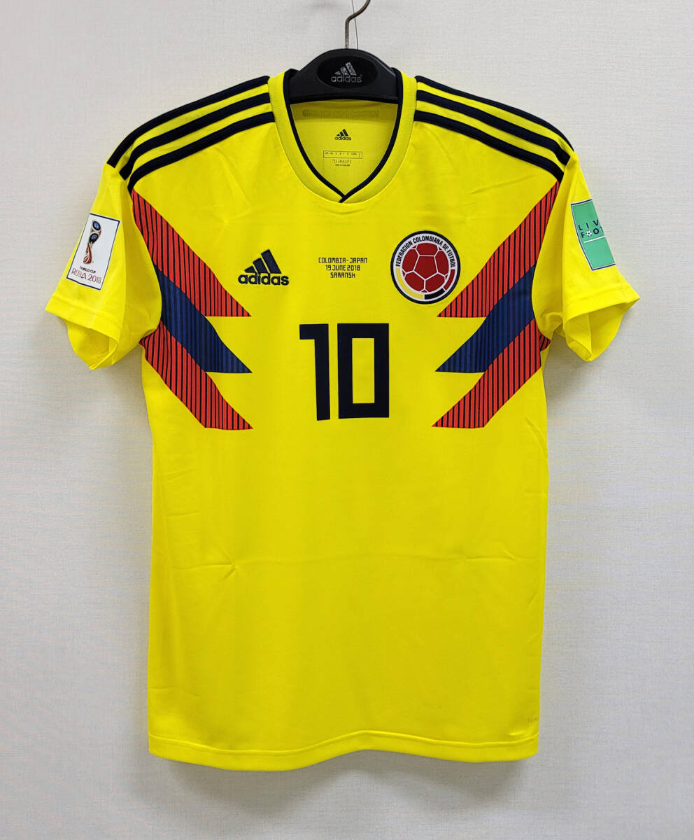18W杯 コロンビア COLOMBIA(H)#10 ハメス 半袖 adidas 2018W杯 日本戦仕様 JASPO O拍卖