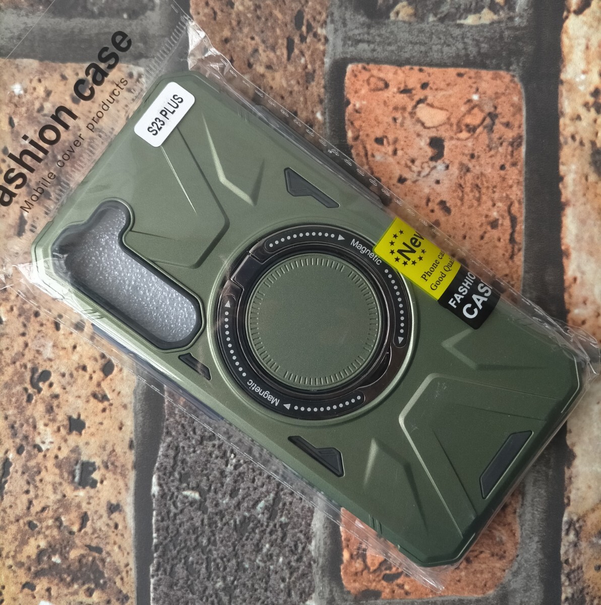 Galaxy S23+ ダークグリーン タフケース 落下保護 マグセーフ対応 拍卖