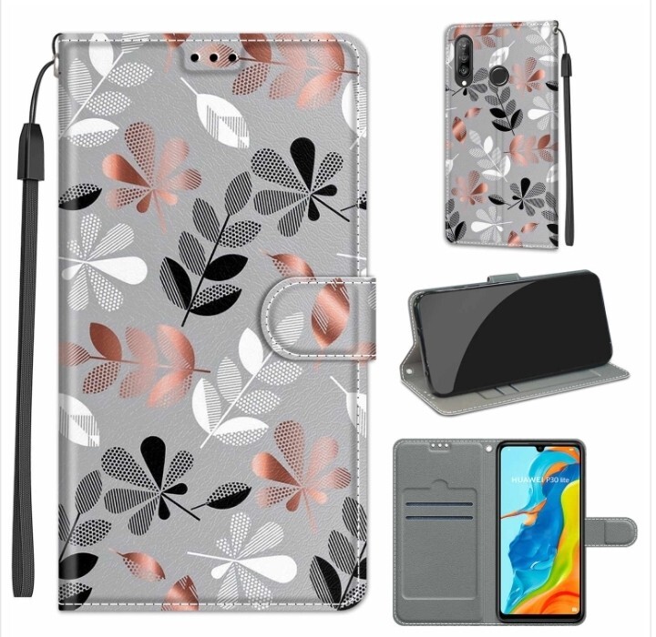 huawei p30 lite 手帳ケース グレー material plant拍卖