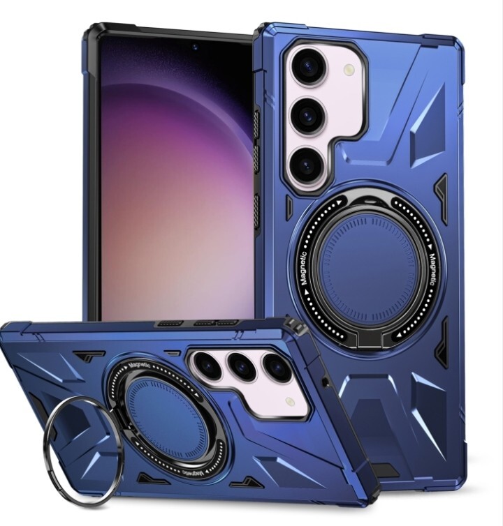 Galaxy S23+ ブルー タフケース 落下保護 マグセーフ対応 拍卖