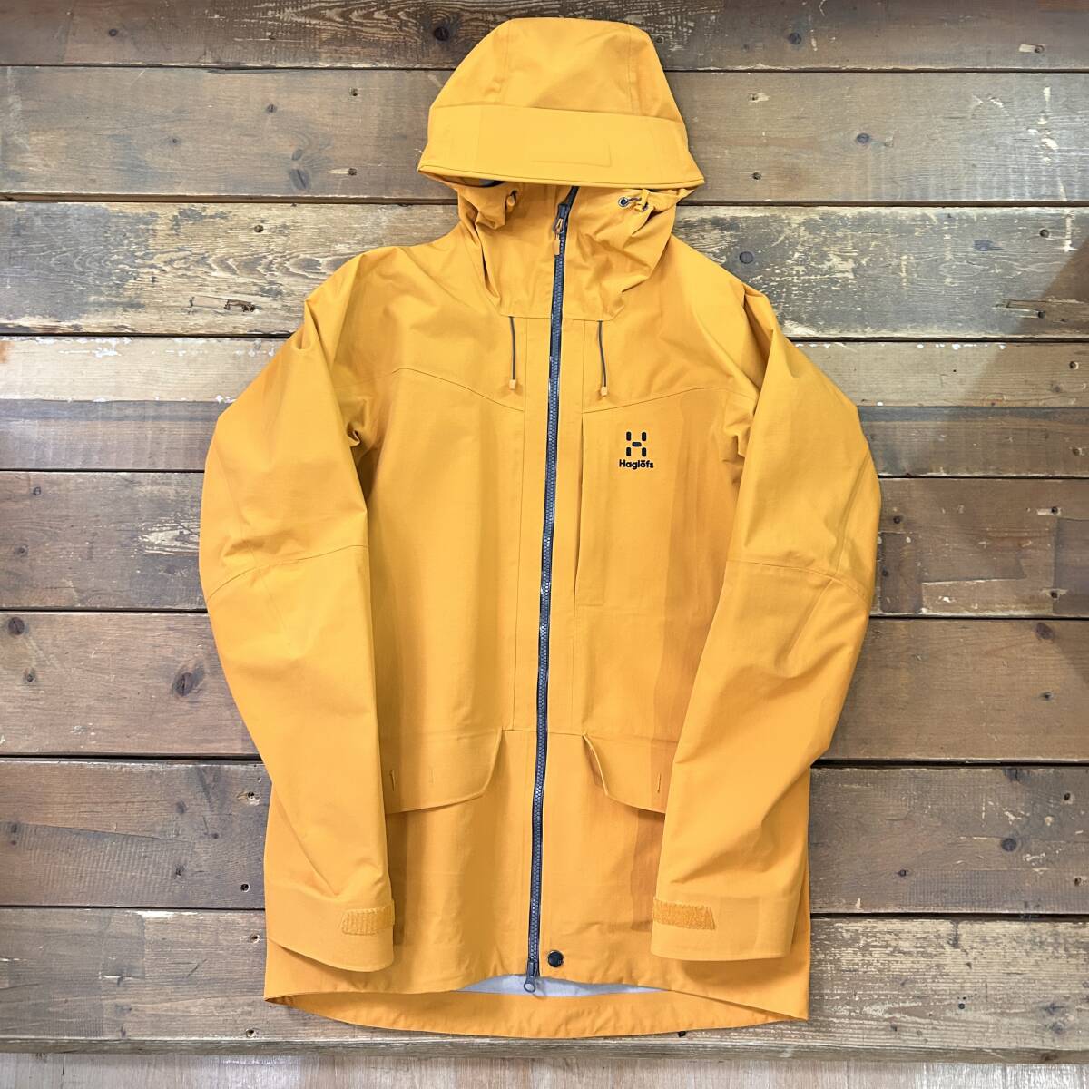極美品 HAGLOFS / ホグロフス GRYM EVO JACKET グリム エボ ジャケット 604234 メンズ Sサイズ イエロー アウトドア USED拍卖