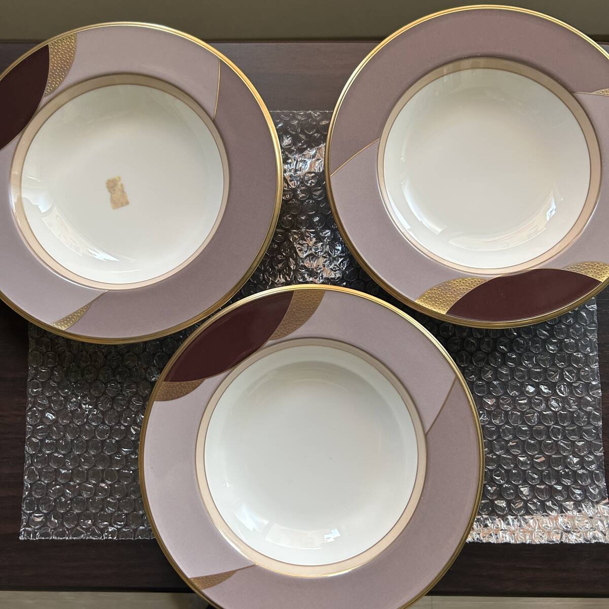 Niritake ノリタケ studio collection 飛鳥野 ボーンチャイナ スープ パスタ皿 3枚セット拍卖