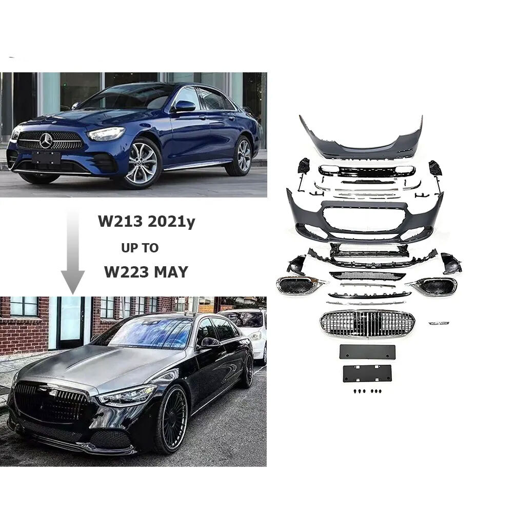 Mercedes Benz W213 Eクラス → W223 マイバッハ-style ボディキット フロント グリル リア カスタム ベンツ Sクラス 外装 エアロ パーツ拍卖