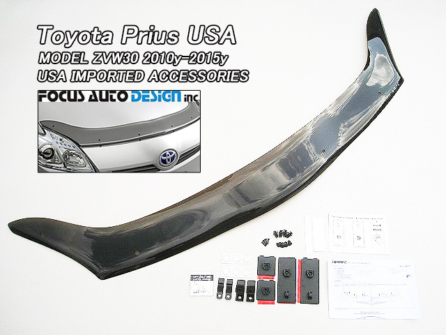 プリウスZVW30【TOYOTA】トヨタPRIUS社外USフードプロテクターFocus.Auto.Design/USDM北米仕様バグガードForm.FitエアディフレクターUSA拍卖