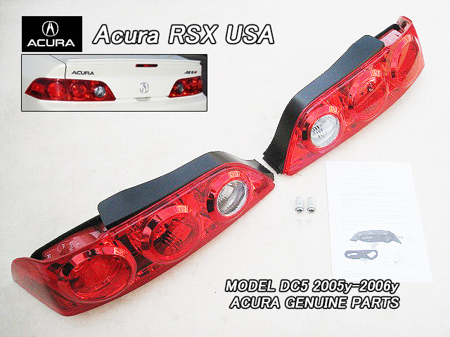 インテグラDC5後期【ACURA】アキュラRSX純正USテールライト左右サイドマーカー付き(05-06y)/USDM北米仕様ホンダINTEGRAリアランプ海外USA拍卖