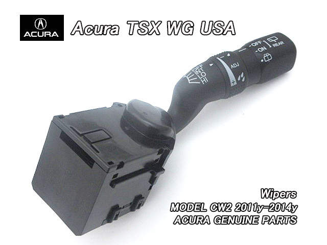 アコードツアラーCW2【ACURA】アキュラTSXワゴン純正USコラムスイッチ(ワイパー)/USDM北米仕様USA左ハンドル逆レバー海外ACCORDディマー拍卖