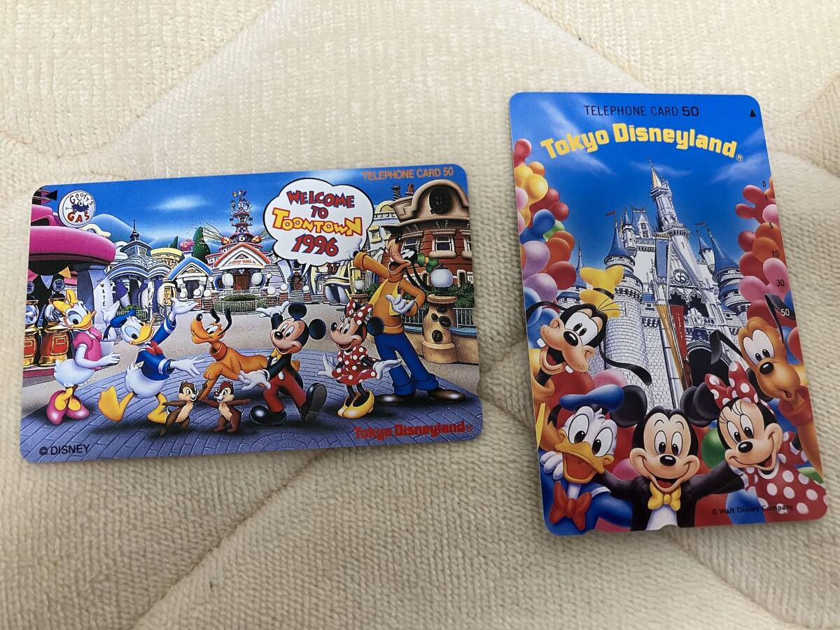 テレホンカード ディズニー 未使用テレカ2枚セット拍卖