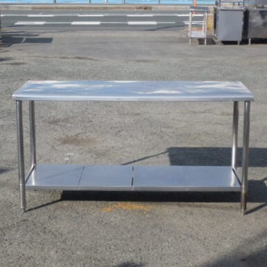 業務用 ステンレス 作業台 W150 D60 H80cm 厨房 天板へこみあり拍卖