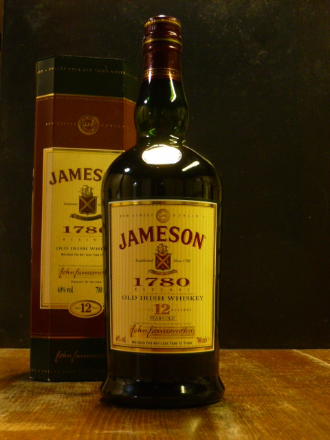 「JAMESON」12年 終売 2000年辺り流通かSPECIAL RESERVE1780 ジェムソン 12 Y.O. 単式蒸留シェリー樽原酒75% 40% 700ml JAMESON12-1221-A拍卖