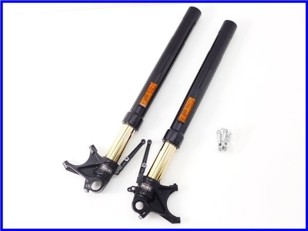 ★ 《M3》良品♪2017年 M1200R ブラックオーリンズ 倒立フロントフォークset♪ラジアルマウント♪拍卖