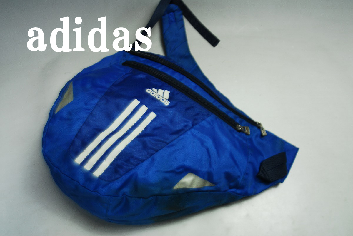 DSC5755/早い者勝ち!衝撃の最終価格!他でも出品中!アディダス★adidas/青/こだわりの逸品!傑作ベストセラー!ショルダー/バッグ拍卖