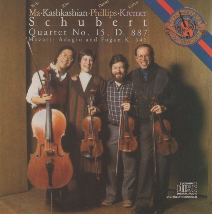 シューベルト:弦楽四重奏曲第15番 / モーツァルト:アダージョとフーガ / ギドン・クレーメル(vn),ヨーヨー・マ(vc),他 / CBS / MK-42134拍卖