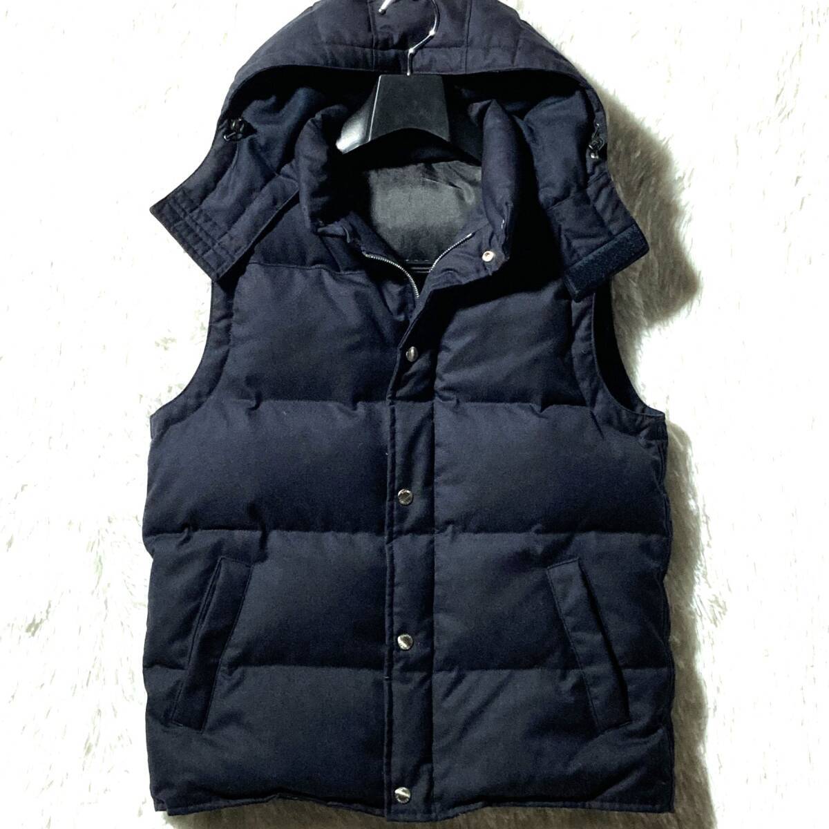 SOPHNET ソフネット ダウンベスト フード付き (品番:SOPH-101044) サイズ:M ネイビー uniform experiment bristol 拍卖