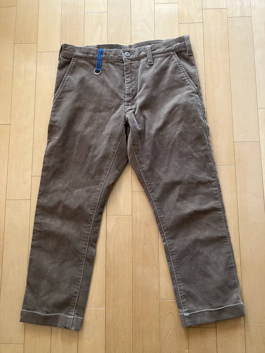 uniform experiment コーデュロイパンツ ユニフォームエクスペリメント サイズ1 ブラウン ソフネット bristol拍卖