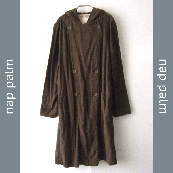 nappalm/ナップパーム★ コットン Wボタン ロングコート拍卖