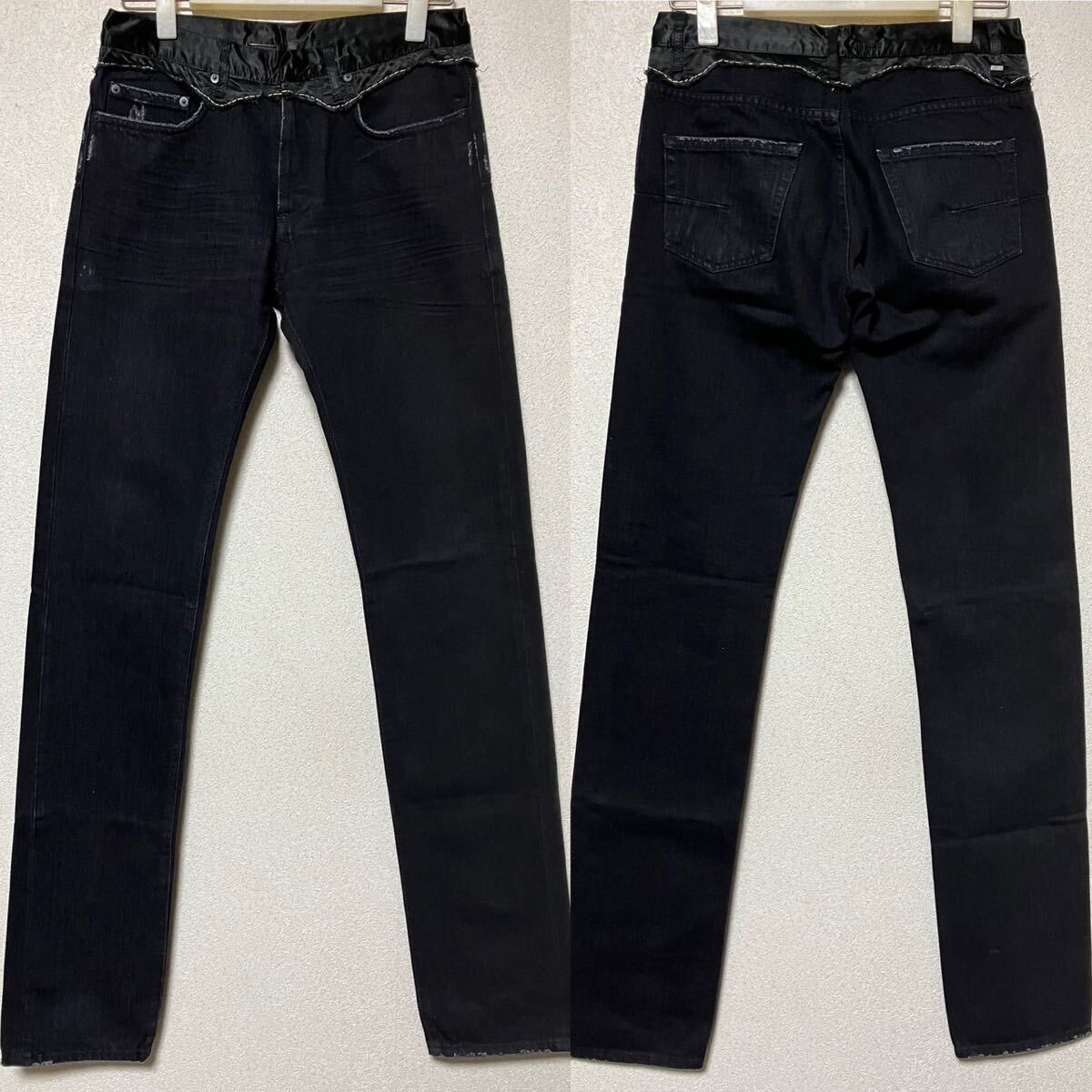 DIORHOMME 2006AW コンバイン デニム ジーンズ ディオールオム 国内正規品 アーカイブ 奇跡 デッドストック拍卖