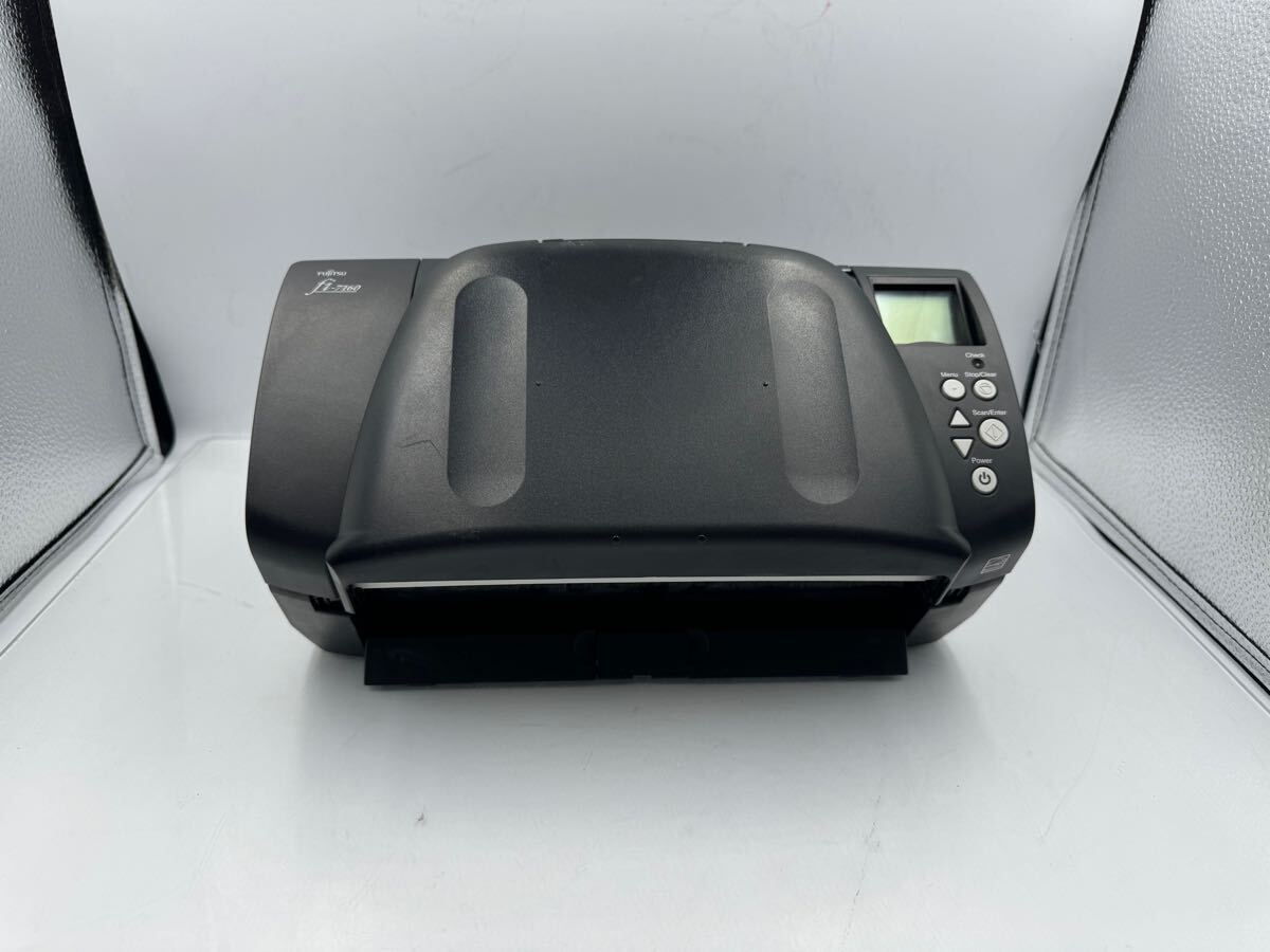 S22508) 中古 富士通 FI-7160 両面カラードキュメントスキャナ動作確認 アダプタ/給紙ガイド欠品(未0)拍卖