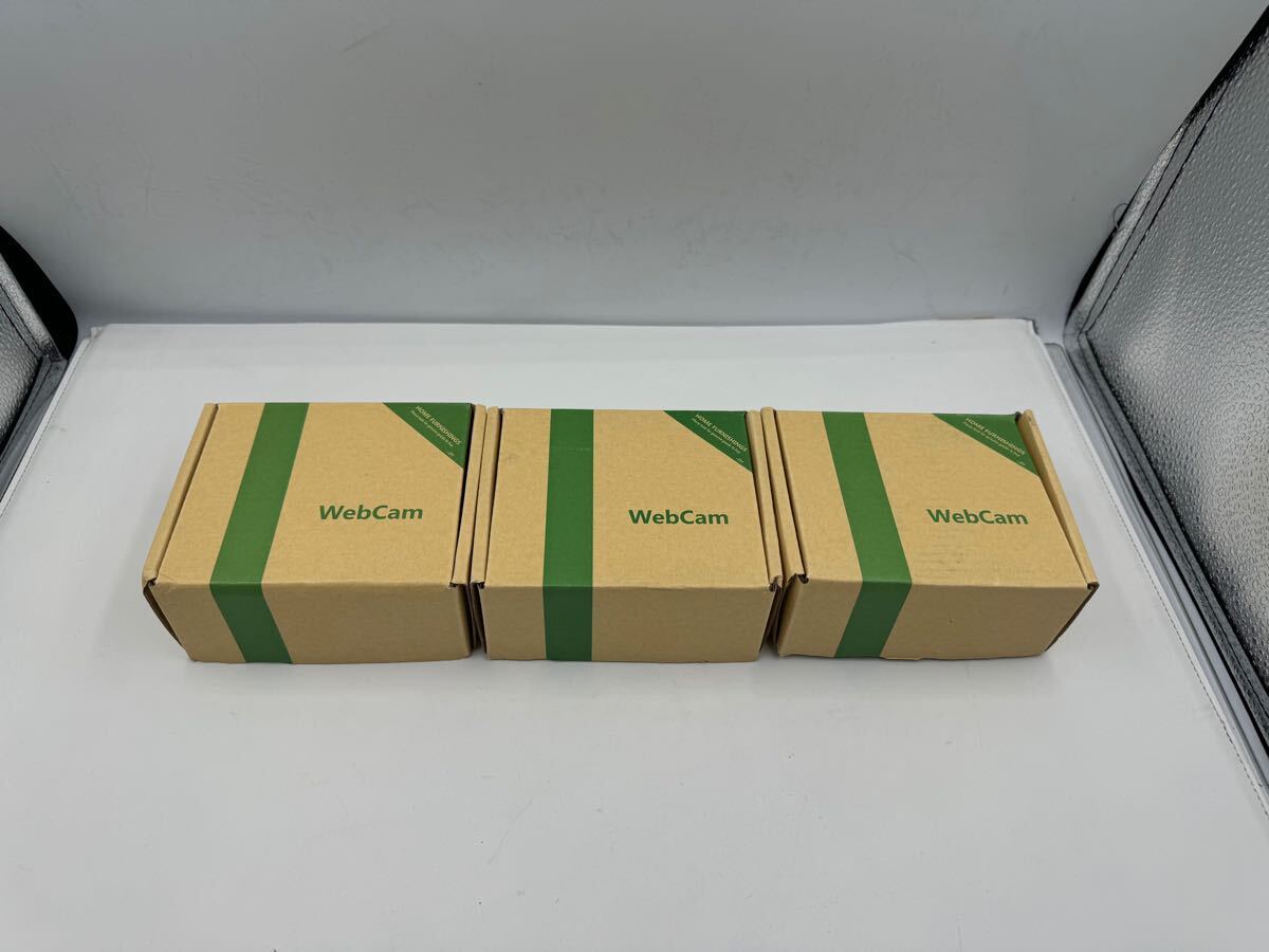 S2343) 新品 ウェブカメラ WEBカメラ 1080p フルHD ウェブカム ストリーミング マイク内蔵 家庭 会議用 PCカメラ USBカメラ 3個セット拍卖