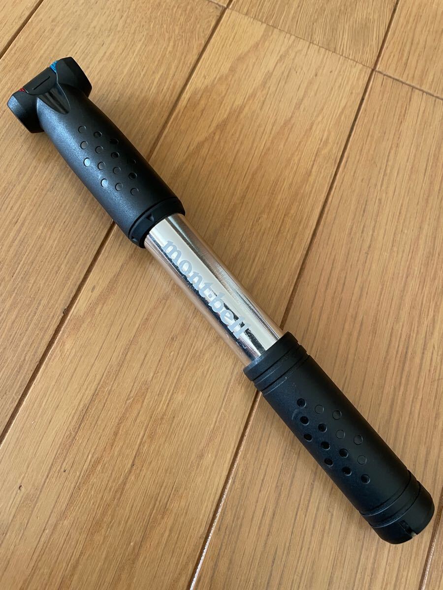mont-bell モンベル サイクルポンプ 軽量 コンパクト 携帯 米仏バルブ対応 最大空気圧 160PSI / 11気圧 取付アタッチメント無し 1130523拍卖