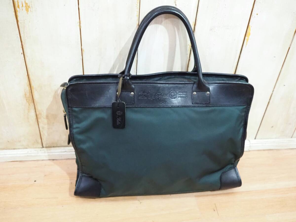 ◆Felisi フェリージ ブリーフケース グリーン 12/39 メンズ ビジネスバッグ レザー PVC 鞄 ブリーフケース◆拍卖