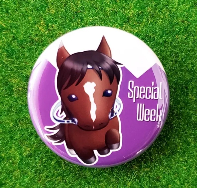 JRA 競馬 スペシャルウィーク 缶バッジ 新品 競走馬拍卖