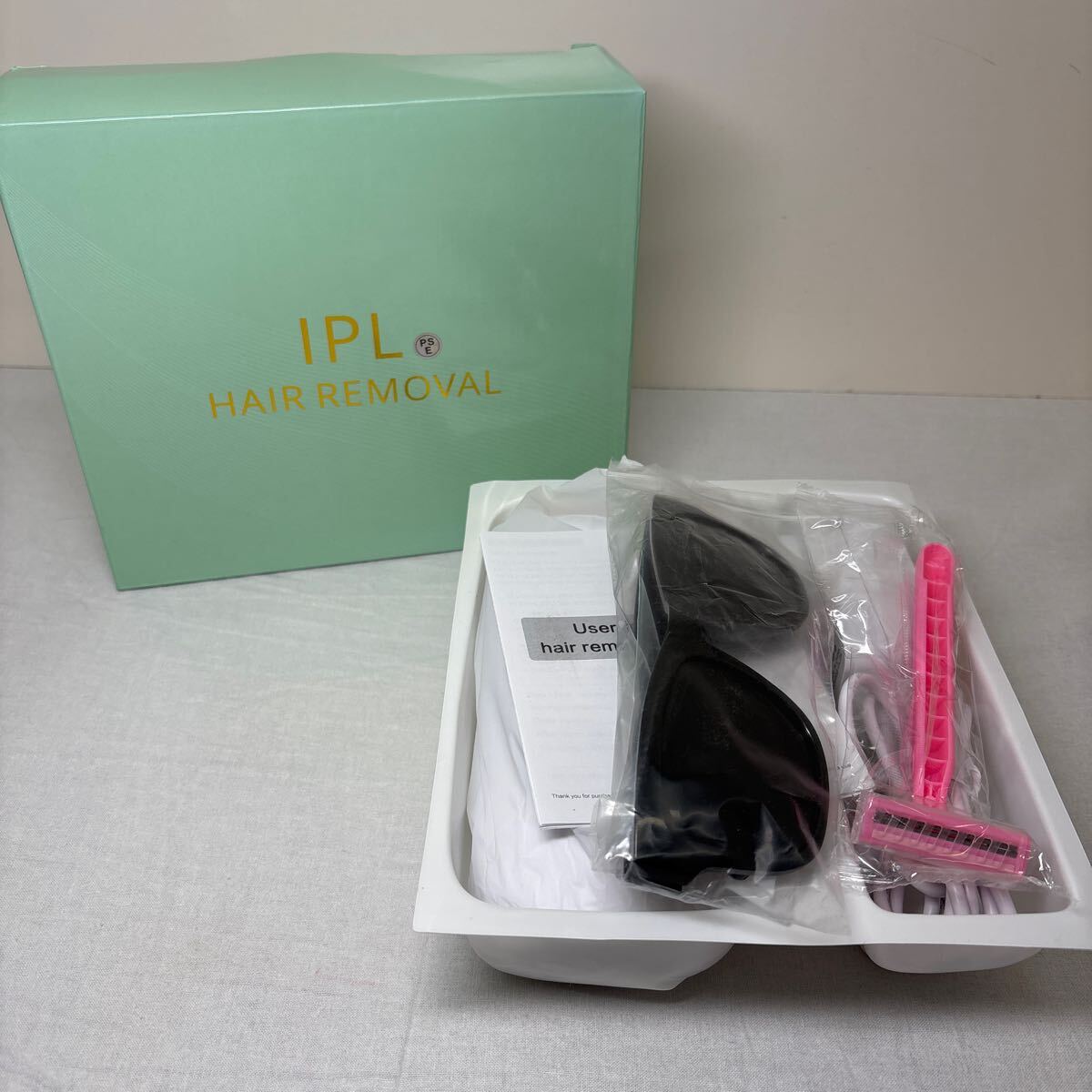 ★大阪/店舗受け取り可★未使用 IPL Hair removal 脱毛機 スキンケア レーザー脱毛 家庭用 光脱毛 シェーバー サングラス 取説付き★拍卖