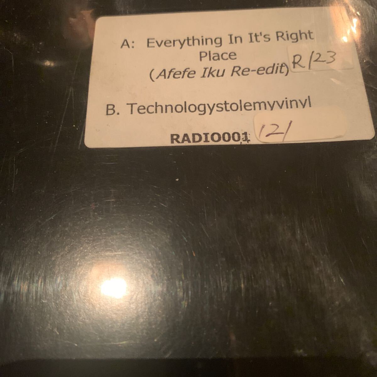 12inc【良品】人気 レア Radiohead Everything Is In Its Right Place (Afefe Iku Re-Edit)/ Moodymann - Technologystolemyvinyl拍卖