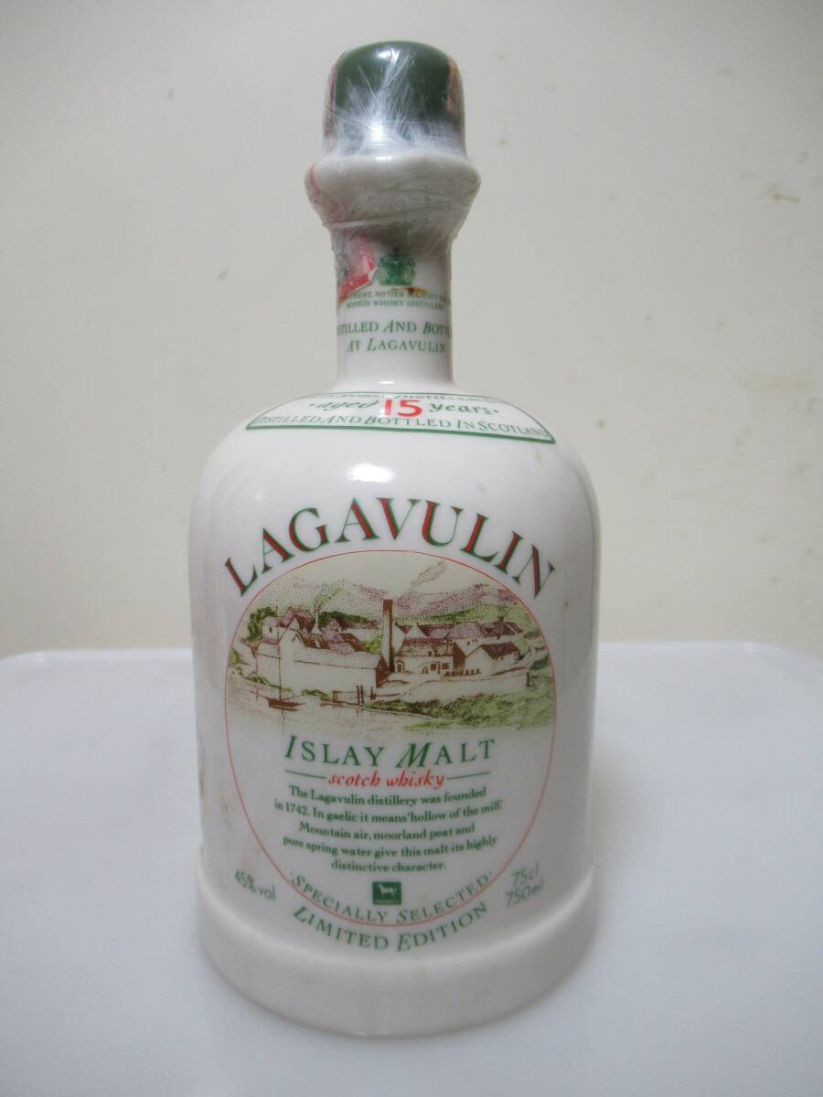 c034◆◆ラガヴーリン15年 ”セラミック” 43% 750ml 超稀少オールド OB◆◆拍卖