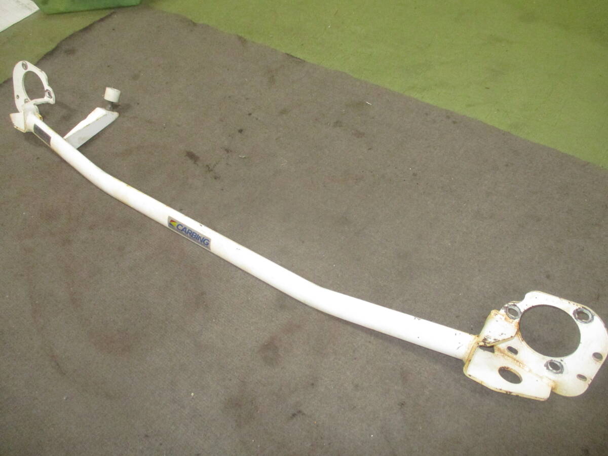 DE5FS デミオ スポルト フロント用ストラットタワーバー CARBING MCストッパー付 スチール製拍卖