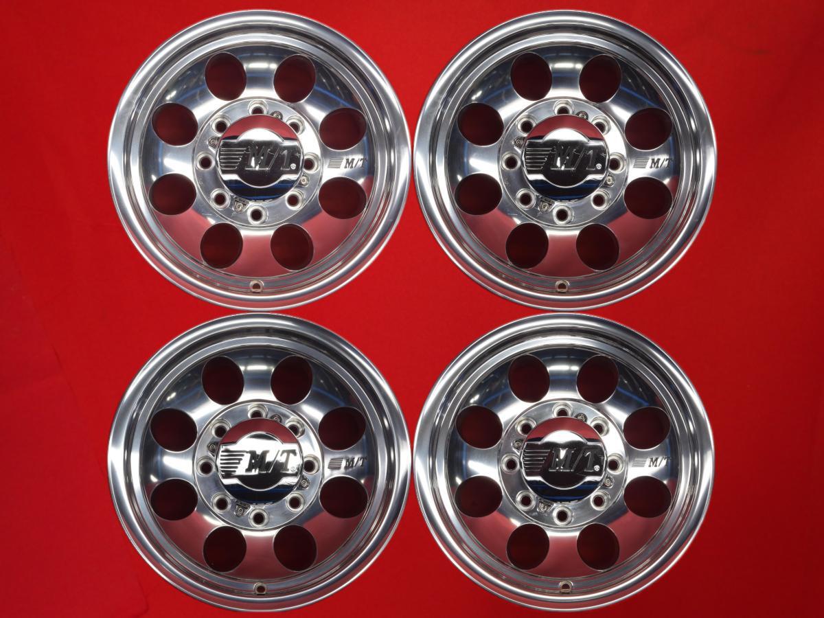 MICKEY THOMPSON ミッキー トンプソン クラシック III 中古ホイール 4本 8J 16インチ PCD165.1 8穴 -12 ハブ125 ハマー H2 aa16拍卖