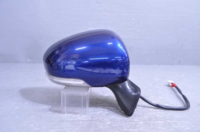 プリウス 前期(ZVW30) 純正 破損無 取付OK 動作保証 右 ドアミラー 7P 電格 ウィンカー付 8T5 青 /87910-47140 k088187拍卖