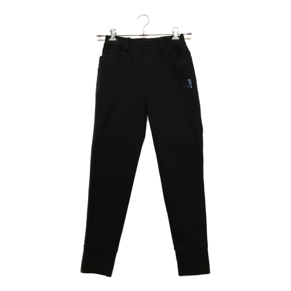 coco 中古【値下げ】 ダンスウィズドラゴン レディース ジョガーパンツ 1(S) 黒 フリース シンプル レターパックプラス発送可 97366拍卖