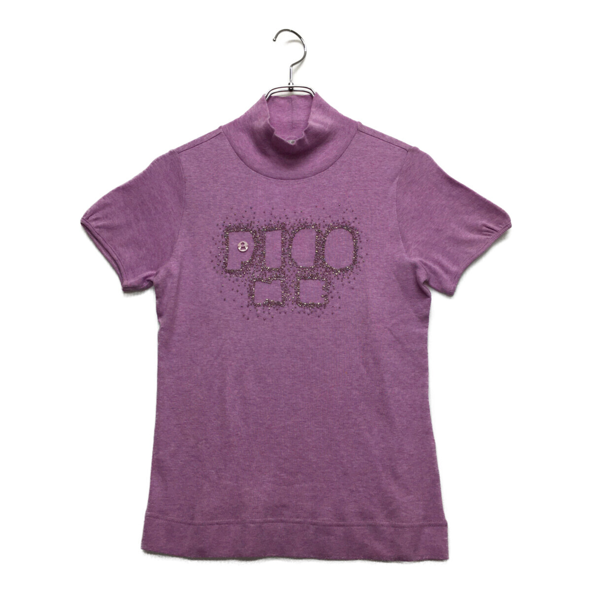 coco 未使用品【値下げ】 ピッコーネクラブ レディース セーター 38(M) 薄紫 半袖 カシミヤ混 ハイネック レターパックプラス発送可 97489拍卖