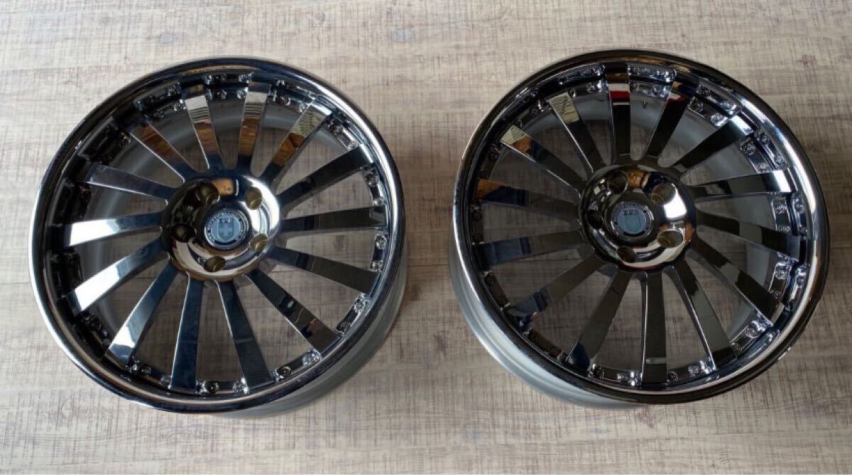 HRE 949R 20インチ 8.5JET29 メッキ 2本セット拍卖
