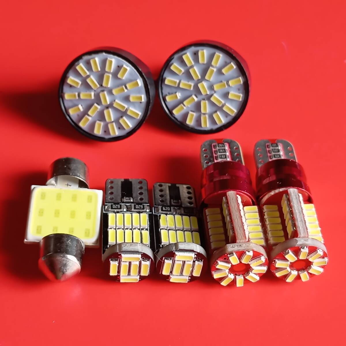 ロードスター NB系 超爆光!T10 LED ルームランプ バックランプ ポジション ナンバー灯 7点セット ホワイト マツダ /57/26/t31/22拍卖