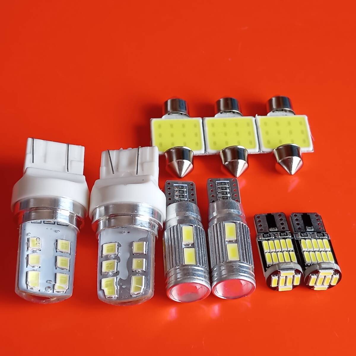 ゼスト JE1 JE2 爆光!ルームランプ バックランプ ポジション球 ナンバー灯 9個セット T10 LED ホワイト ホンダ /12/10/26/t31拍卖