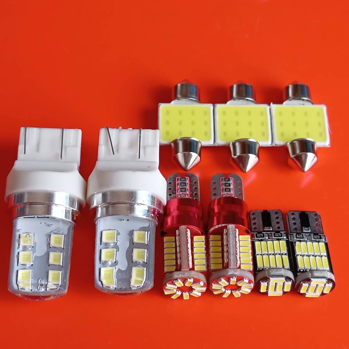 ゼスト JE1 JE2 爆光!ルームランプ バックランプ ポジション球 ナンバー灯 9個セット T10 LED ホワイト ホンダ /12/57/26/t31拍卖