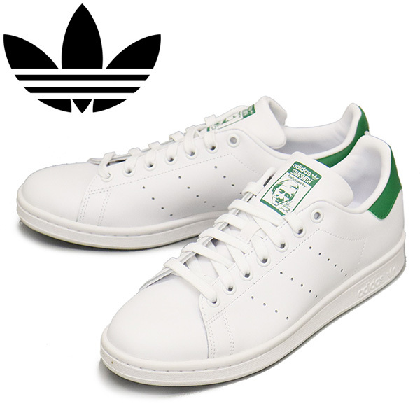 adidas (アディダス) M20324 STAN SMITH スタンスミス スニーカー フットウェアホワイトxコアホワイトxグリーン AD29923.5cm拍卖