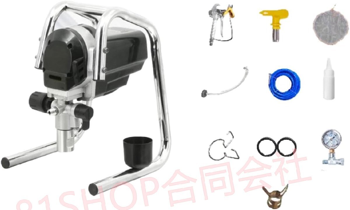 「81SHOP」電動スタンドエアレスペイントスプレー US 120V デッキ、家具用 750W拍卖